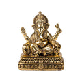 Brass Vinayaka Statue Gold Plated