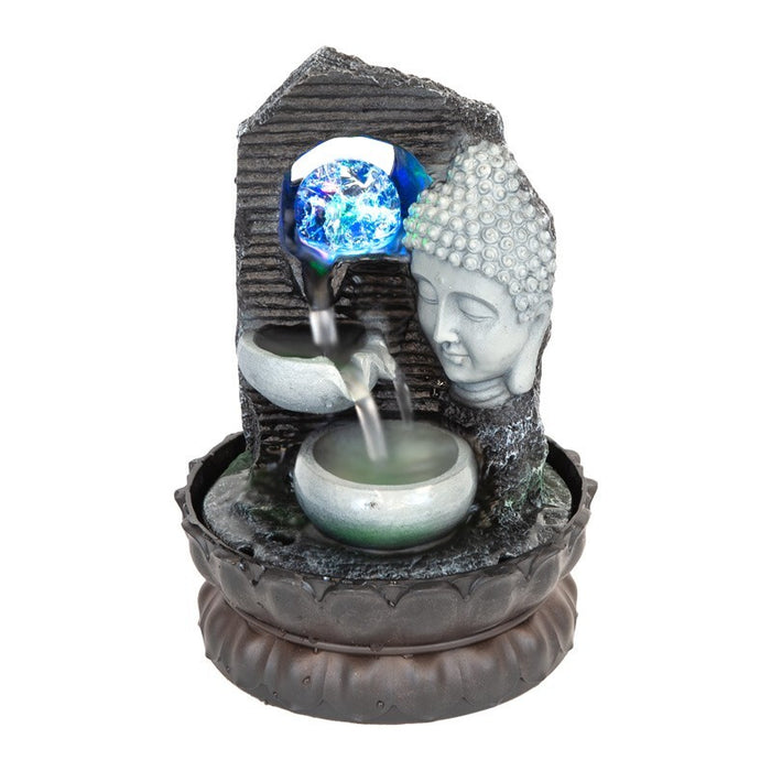 BUDDHA DRIFT WATER FEATURE FOUNTAIN INDOOR OUTDOOR BENCH TOP HOME DECOR