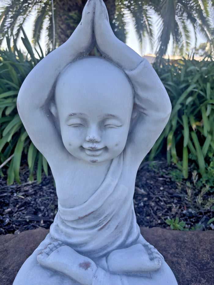 Buddha Monk Garden Statue Ornament Outdoor Decor 3 Styles Available