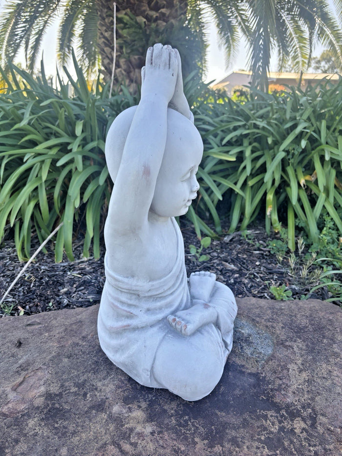 Buddha Monk Garden Statue Ornament Outdoor Decor 3 Styles Available