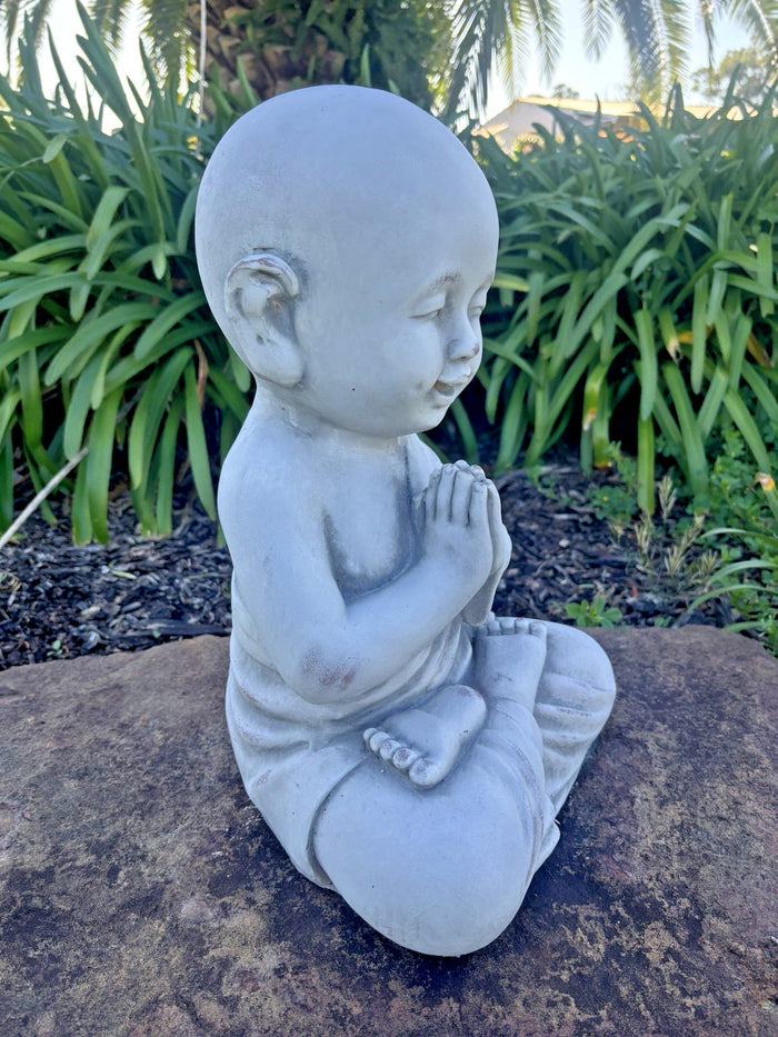 Buddha Monk Garden Statue Ornament Outdoor Decor 3 Styles Available
