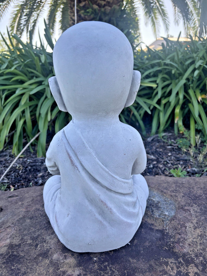 Buddha Monk Garden Statue Ornament Outdoor Decor 3 Styles Available