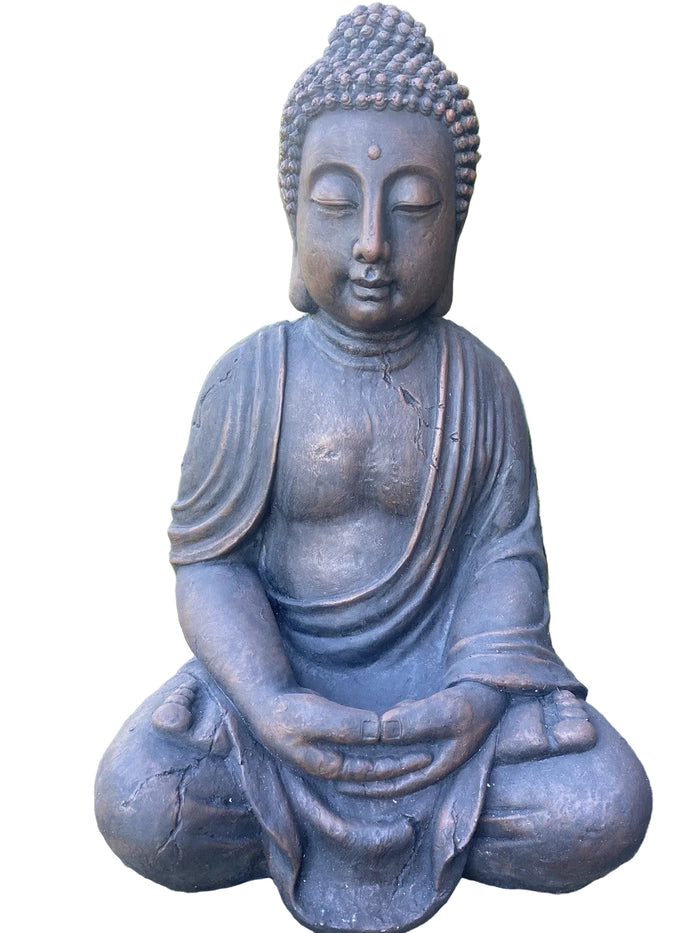 Buddha Sitting on a Lotus  Statue Figurine Garden Ornament Sculpture 67 cm