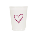 BULLDOG HEART FROST FLEX CUPS