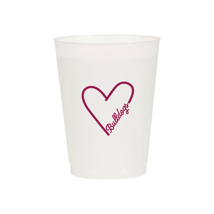 BULLDOG HEART FROST FLEX CUPS
