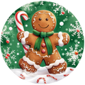 C108 Gingerbread Sign, Holiday Sign, Wreath Center, Wreath Attachment