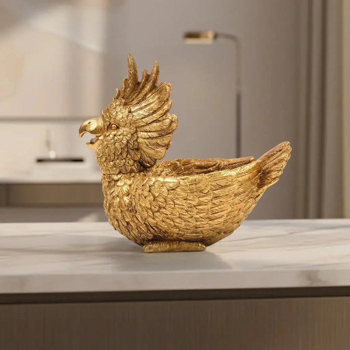 Call of the Tropics - Antique Parrot Figurine