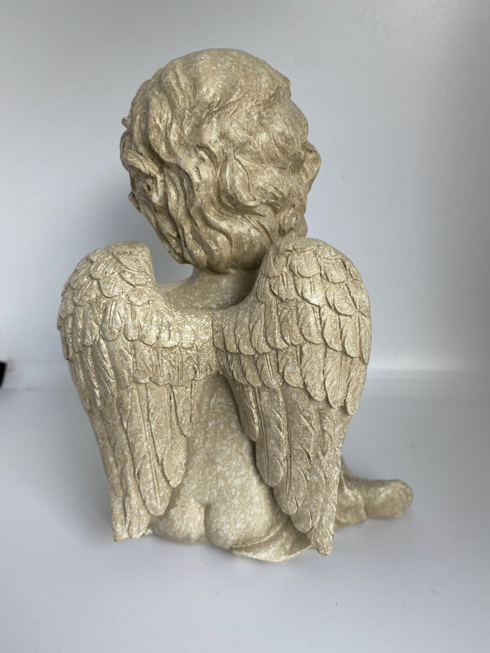 CAT MEMORIAL STATUE DOG PUPPY WITH WINGS PLAQUE  ORNAMENT