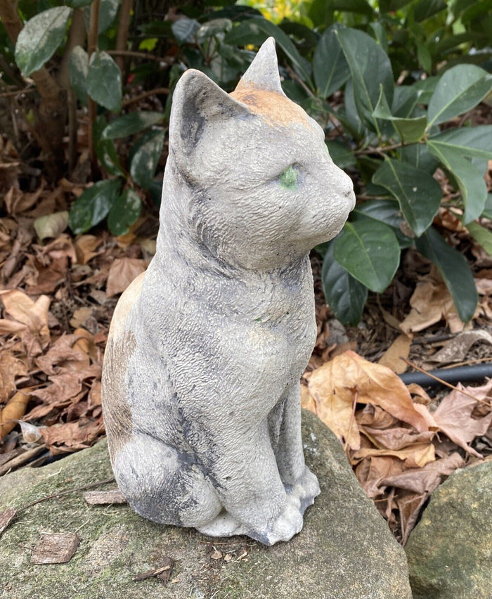 Cat Statue Memorial Kitten Tortoiseshell Animal Concrete Cement Australian Made