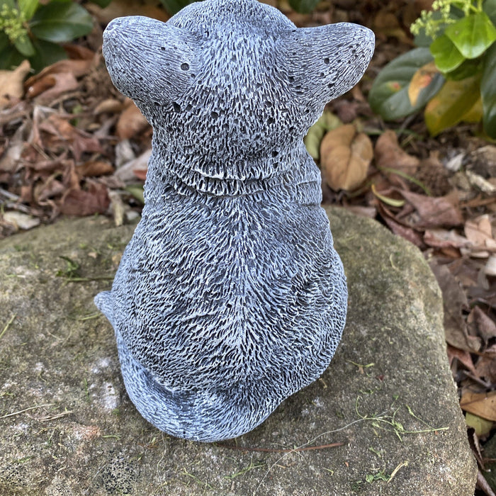 Cat Statue Memorial Sitting Grey Animal Concrete Cement Australian Made