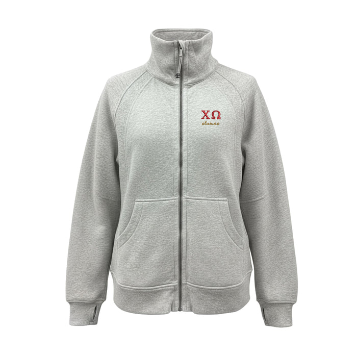 Chi Omega ALUMNA lululemon long Scuba Oversized Funnel - Full-Zip