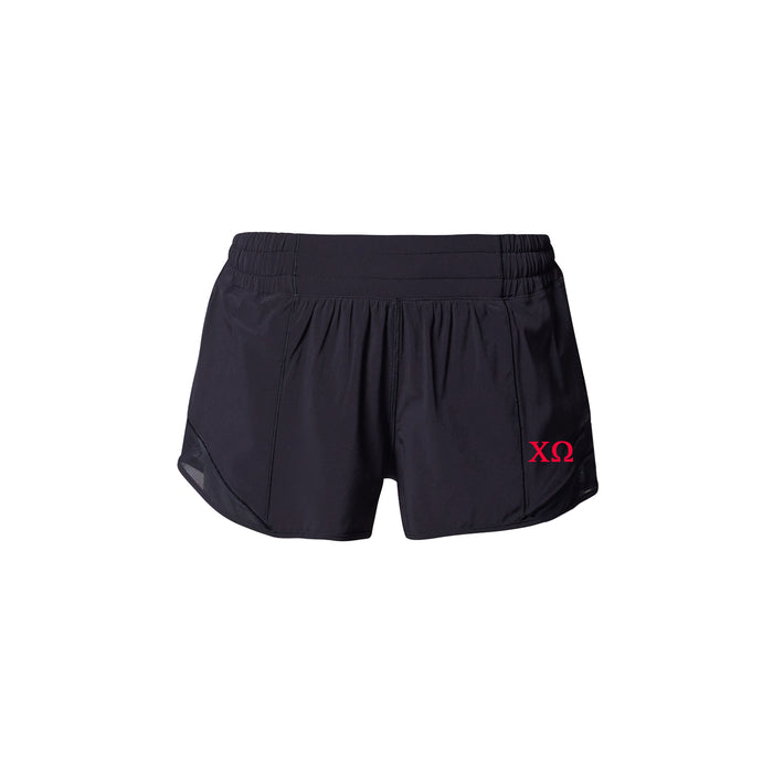 Chi Omega lululemon Hotty Hot High-Rise Lined Short 2.5" - Black