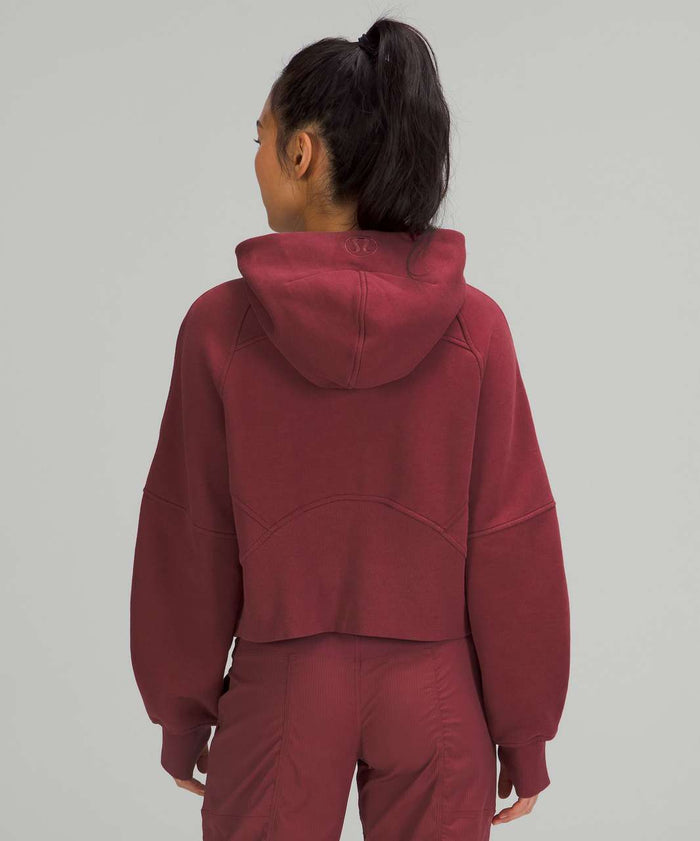 Chi Omega lululemon Scuba Oversized Half-Zip Hoodie - Ruby Wine