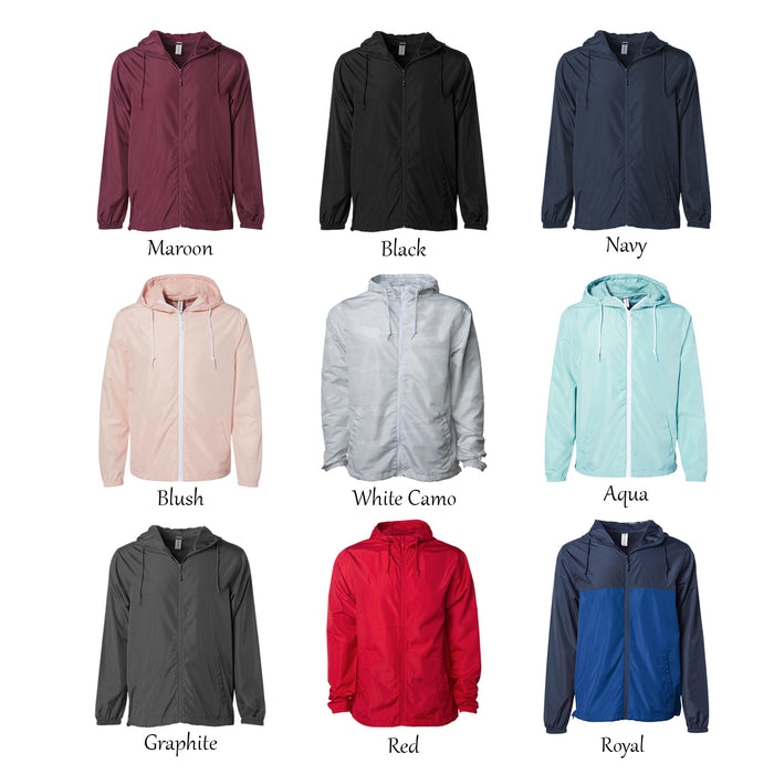 Chi Omega Windbreaker Jacket - Letters