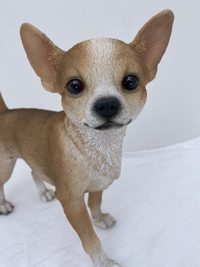 CHIHUAHUA STATUE PUPPY DOG MEMORIAL ANIMAL GARDEN ORNAMENT SCULPTURE
