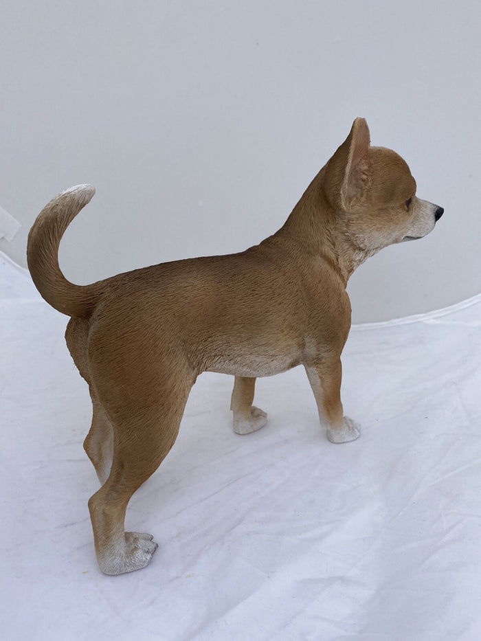 CHIHUAHUA STATUE PUPPY DOG MEMORIAL ANIMAL GARDEN ORNAMENT SCULPTURE