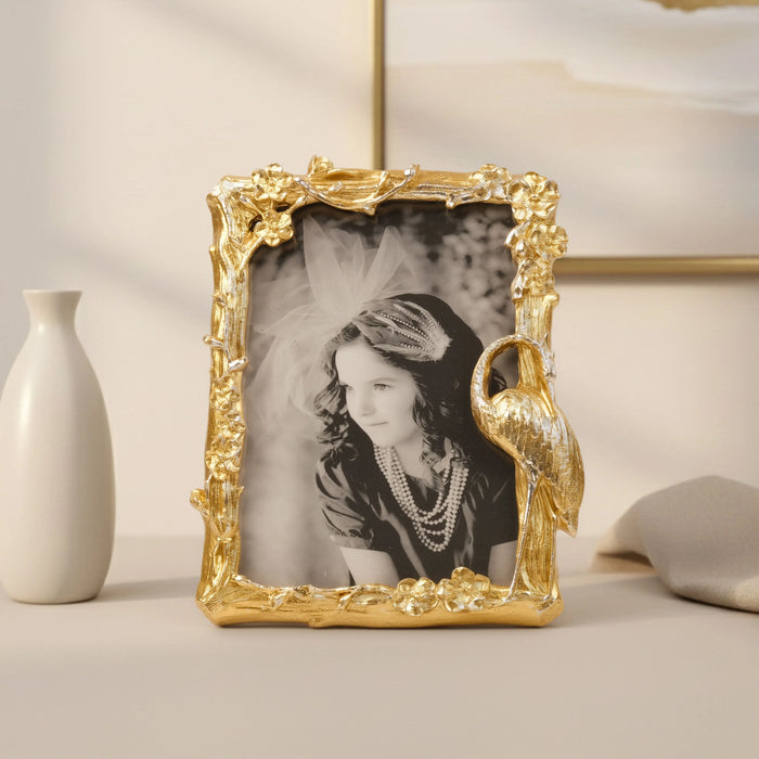 Crane of Fortune - Antique Bird Frame