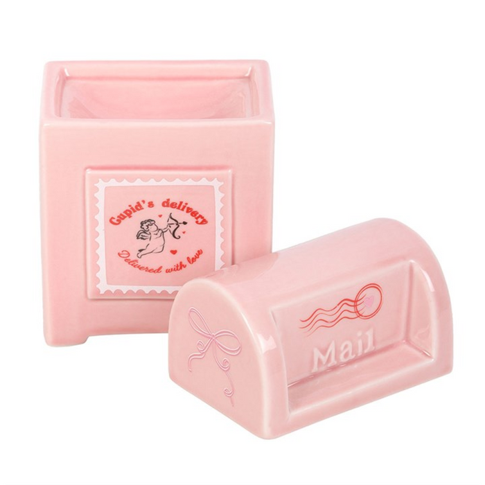 Cupid's Delivery Valentine Postbox Oil Burner