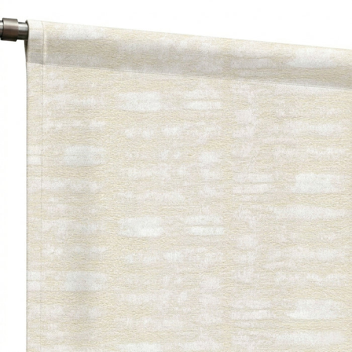Daisy Sandstone Woven Curtain