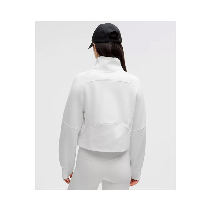 Delta Delta Delta lululemon Scuba Oversized FUNNEL-Neck Half Zip - White