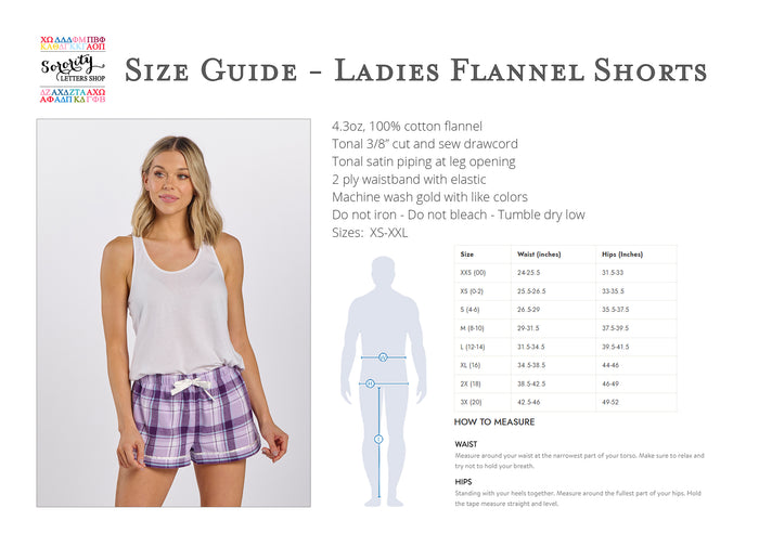 Delta Kappa Delta Flannel Boxer Shorts