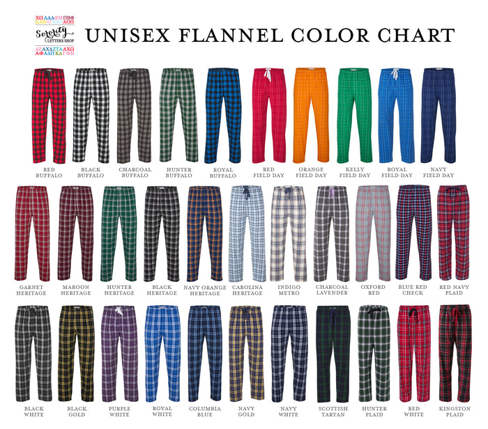 Delta Xi Nu Flannel Pants