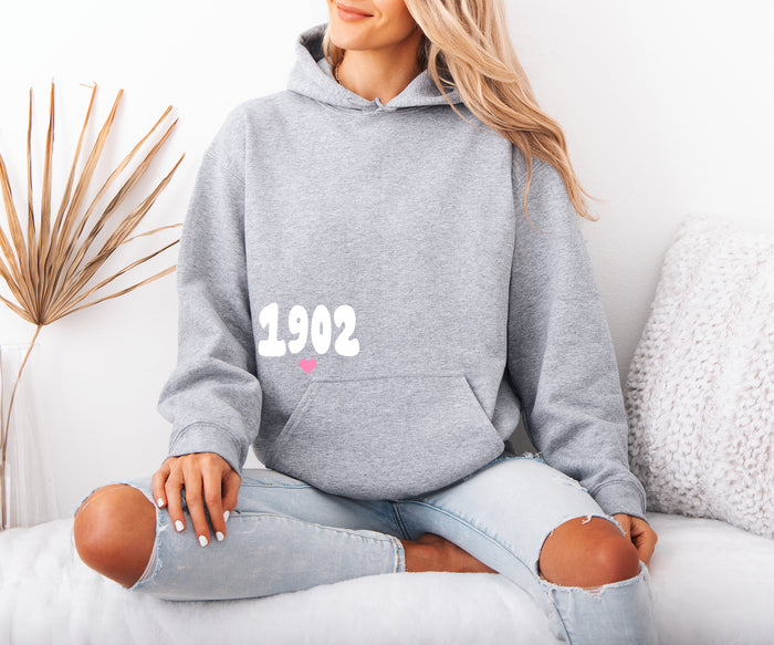 Delta Zeta Boxy Heart Pullover Hoodie