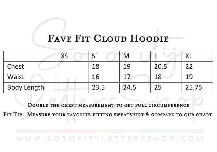 Delta Zeta Fave Fit Hoodie & Shorts Set - Wordmark