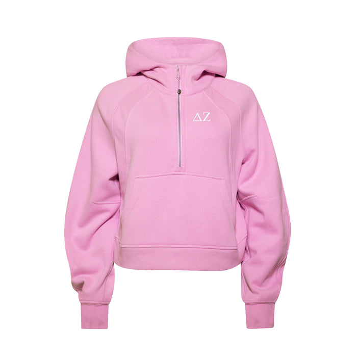 Delta Zeta lululemon Scuba Oversized Half-Zip Hoodie - Pink Frosting
