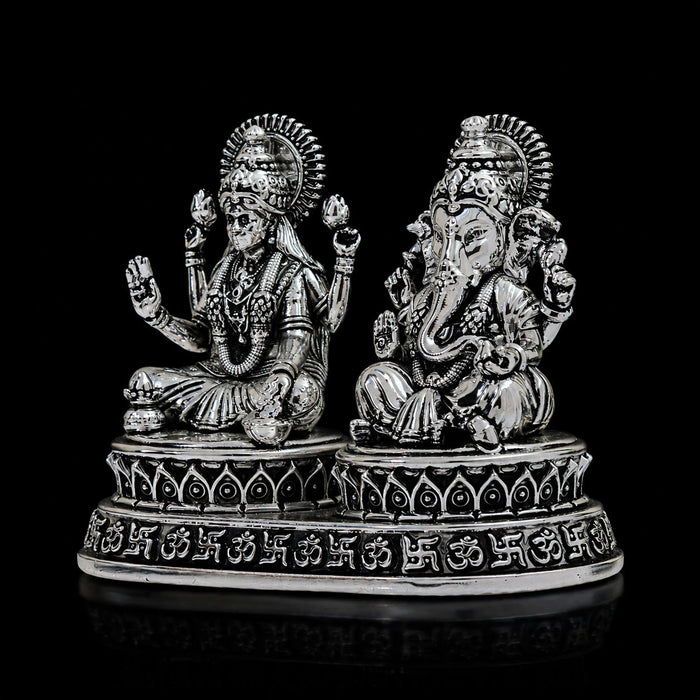 Dhan Siddhi Laxmi Ganesh Silver Plated