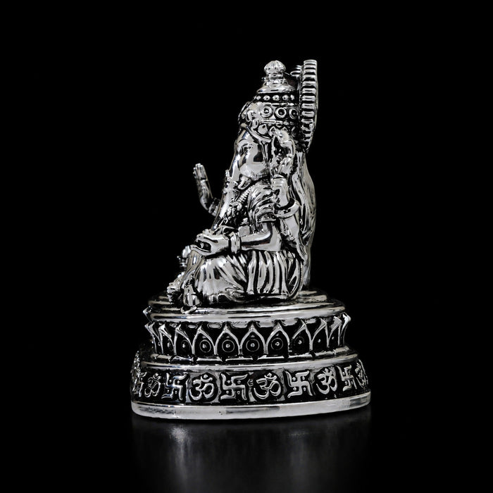Dhan Siddhi Laxmi Ganesh Silver Plated