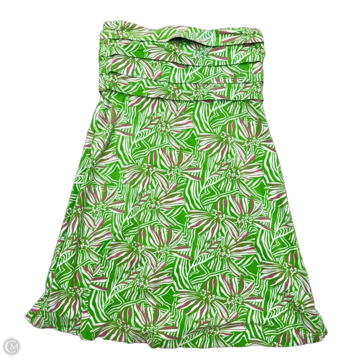 Dress Designer By Lilly Pulitzer In Green & Pink, Size: M