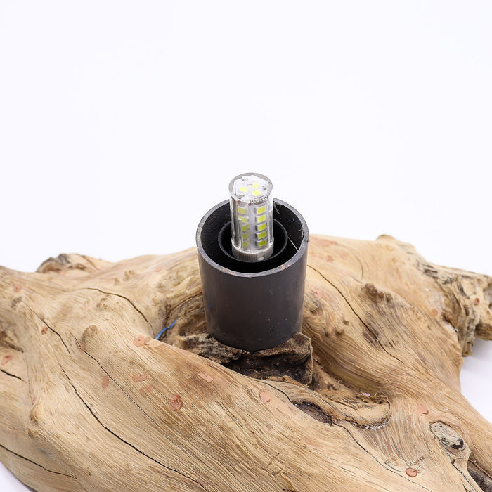 DriftGlow Lamp Emerald Crackle Shade