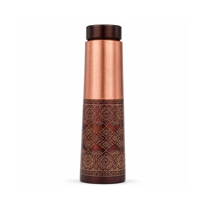 Dual Finish Copper Bottle