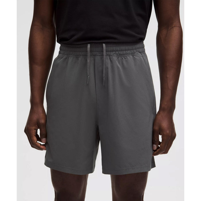 FarmHouse lululemon Pace Breaker Linerless Short - Onxy Grey 7"