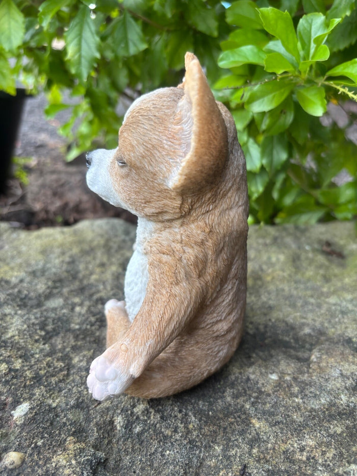 FENGSHUI CHIHUAHUA STATUE PUPPY DOG MEMORIAL ANIMAL GARDEN ORNAMENT