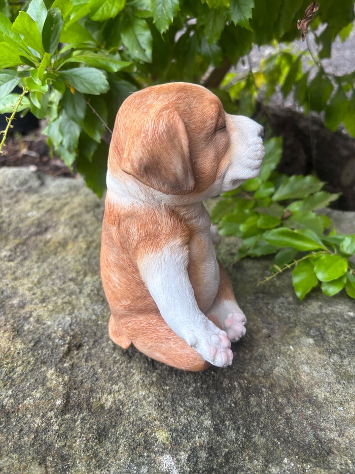 FENGSHUI STAFFORDSHIRE -STAFFY PUPPY DOG ANIMAL MEMORIAL GARDEN STATUE ORNAMENT
