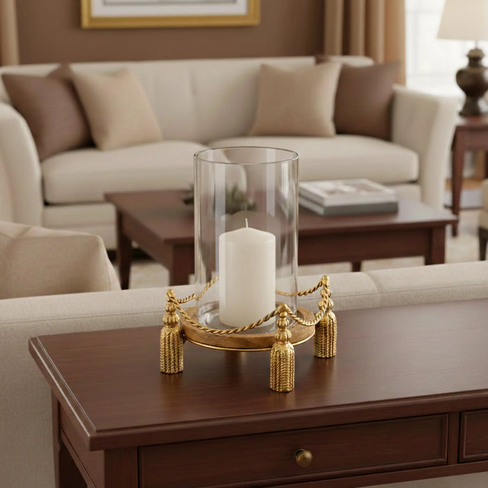 Flamekissed - Antique Hurricane Candle Holder