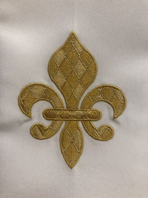 Fleur-de-Lis Christmas Tea Towel