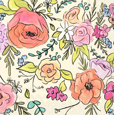 FLOWER PARTY LUNCH NAPKIN