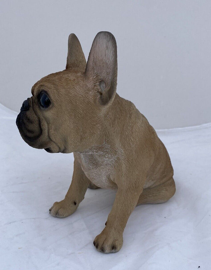 FRENCH BULLDOG FRENCHIE STATUE PUPPY DOG MEMORIAL ANIMAL GARDEN ORNAMENT