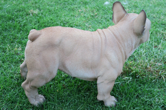 French Bulldog Statue Dog Doggy Memorial Ornament Frenchie Home Decor Brown