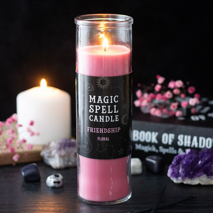 Friendship Floral Magic Spell Tube Candle