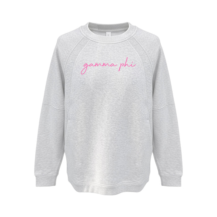 Gamma Phi Beta lululemon Scuba Oversized Long Crewneck - gamma phi