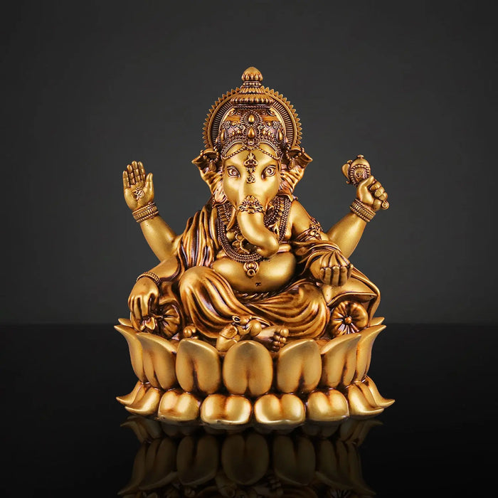 Ganpati Bappa (Lotus) Car Dashboard