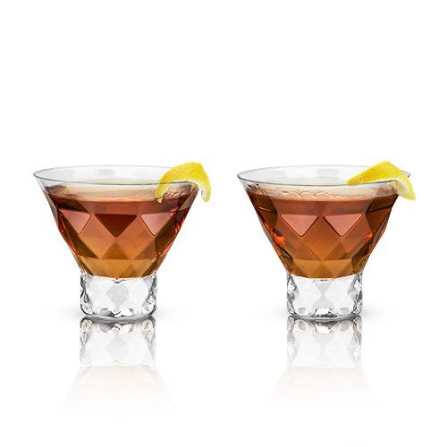 GEM CRYSTAL MARTINI GLASS