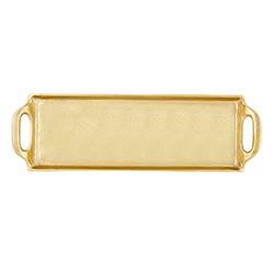 GOLD ALUMINUM TRAY, LARGE