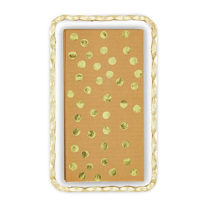 GOLD DOT GUEST TOWEL CADDY SET