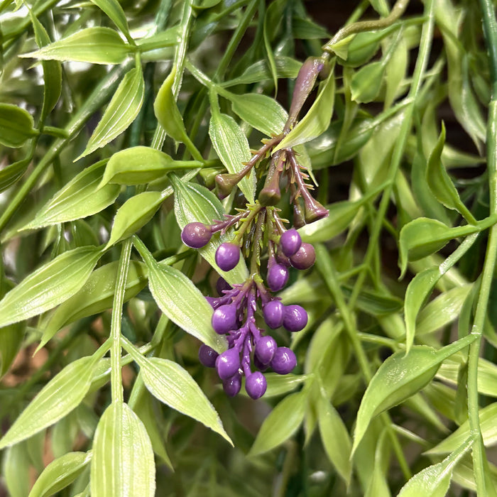 Artificial golden willow falls hanging basket foliage