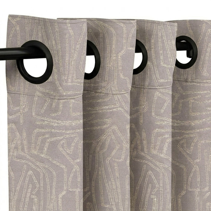 Granite Lineart Jacquard Curtain